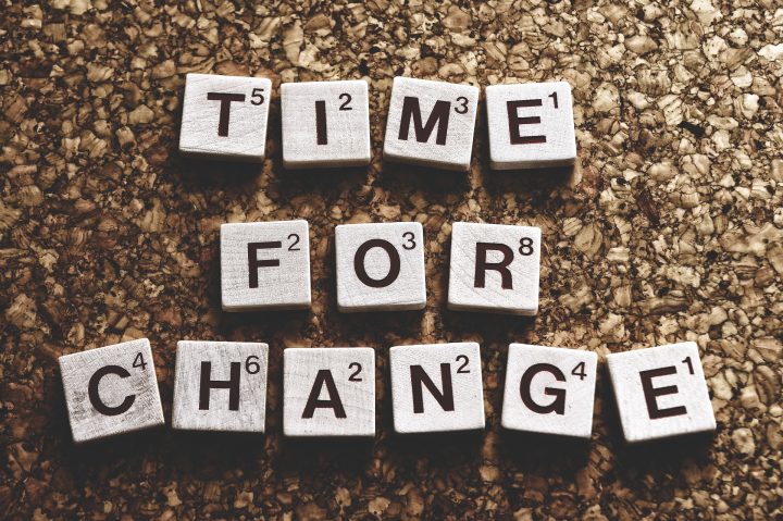 Sign encouraging awareness and change