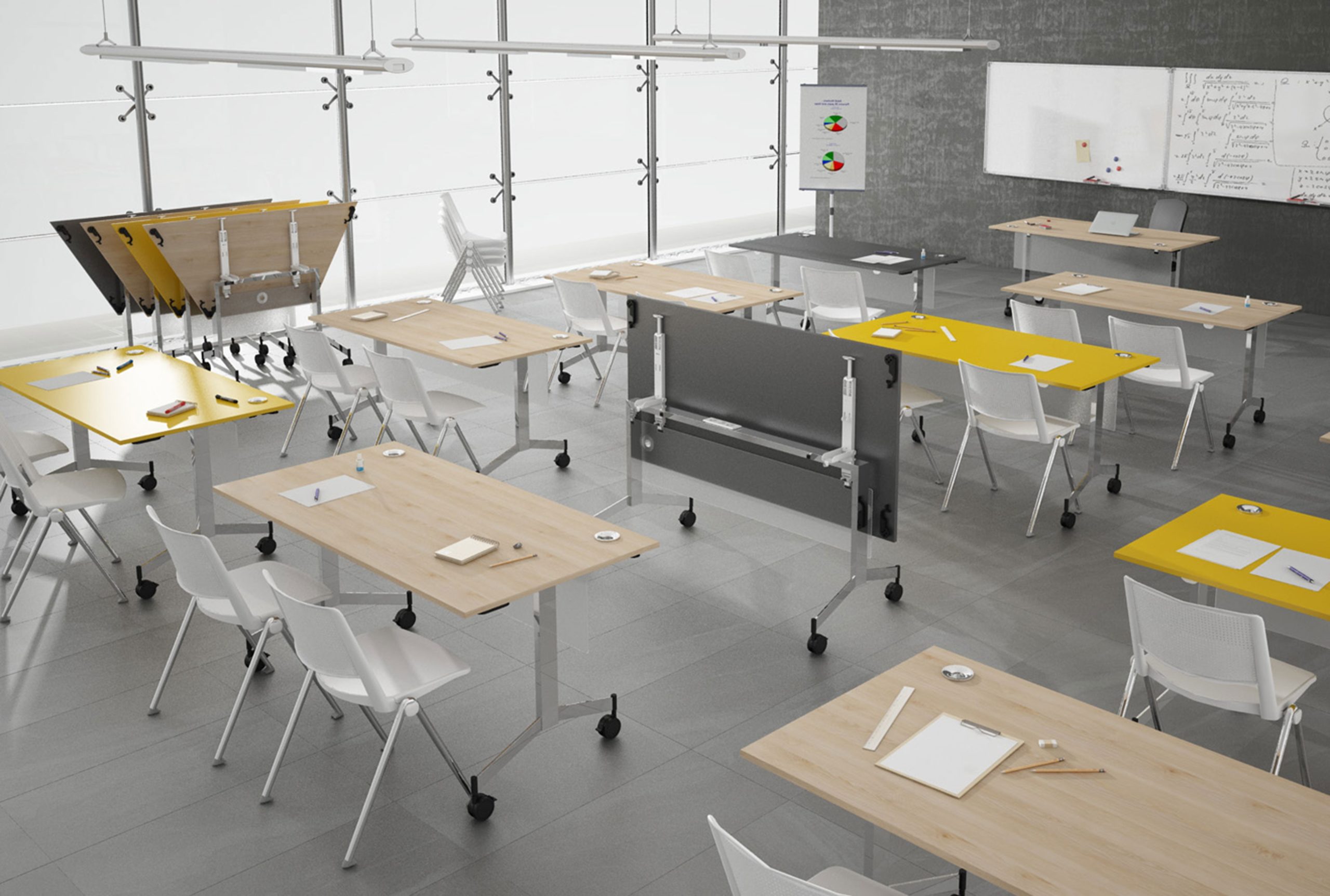 Computer desks with wheels