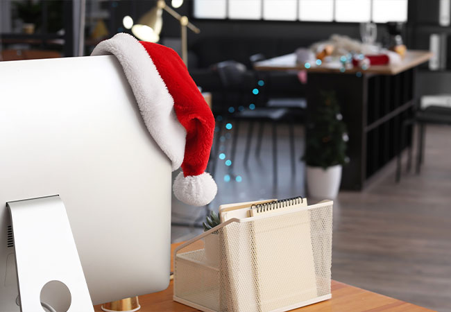 office decorations for Christmas